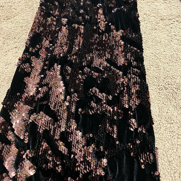 LaQuan Smith Sequin Velvet Jumpsuit XS - Picture 7 of 7